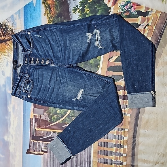 Judy Blue Skinny Cuffed High Rise Jeans Size‎  5/27 - Picture 2 of 13